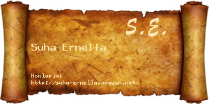 Suha Ernella névjegykártya